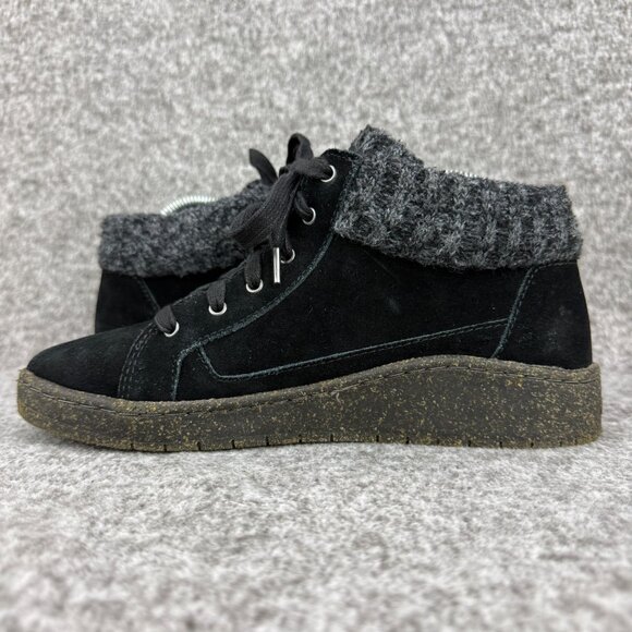 ✅Aetrex Bonnie Arch Support Sneakers Black Womens 7.5-8 EU38 Side-zip Orthotic - Picture 8 of 12